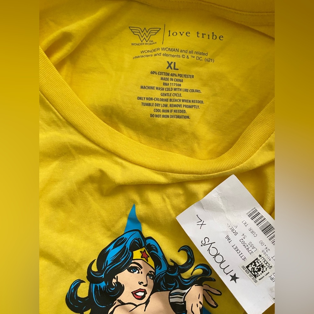 NWT Love Tribe Wonder Woman T-shirt XL - Picture 3 of 3